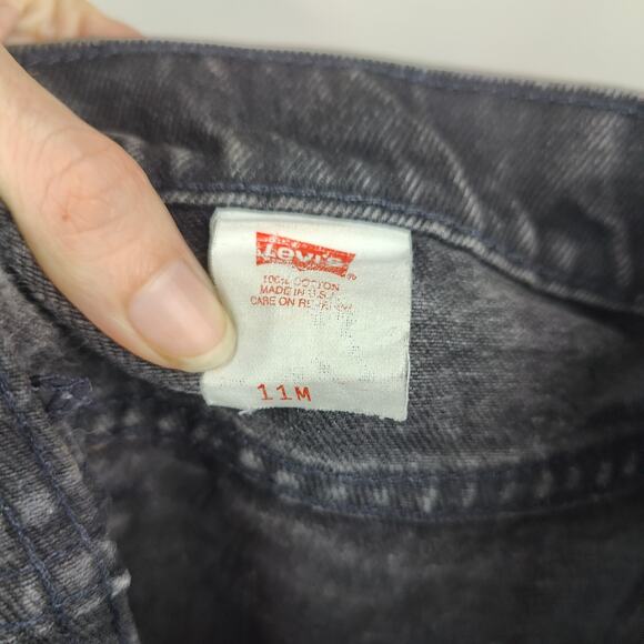 Vintage 90s Levi's 512‎ Jeans Womens 28 Black Wash Slim Fit Tapered Leg Vtg - Picture 7 of 9